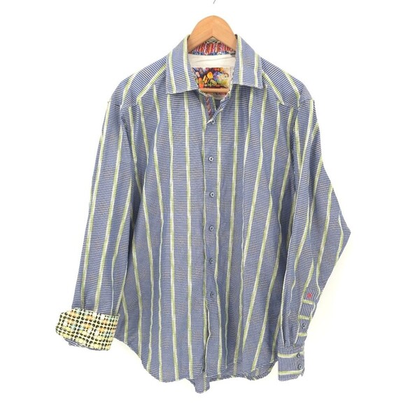Robert Graham Other - Robert Graham Button Up Shirt Long Sleeve Flip Cuff Silk Blend Large (flawed)